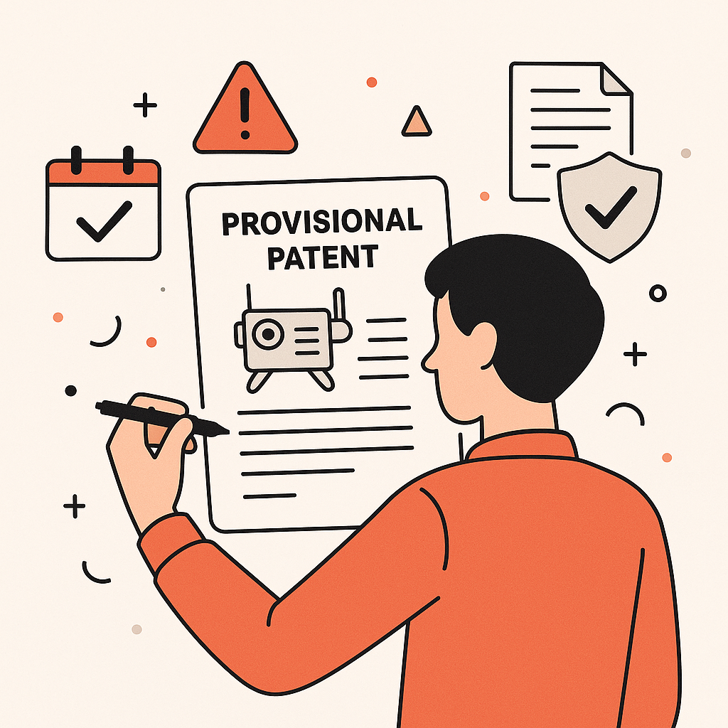 Provisional patent mistake illustration